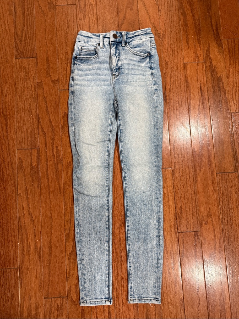 BKE Light Wash High-Rise Skinny Jeans - Pale Blue